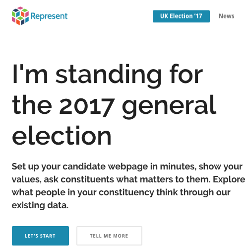 I'm standing for the general election